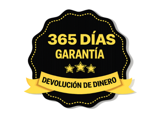 Garantía de devolución de dinero de 365 días