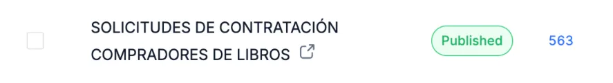 563 solicitudes de contratación de compradores de libros